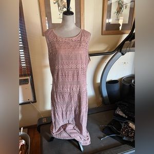 Long Tall Sally Pink Lace Maxi Dress